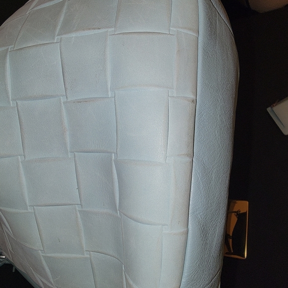 Jolie Fossil bag. Baby blue with basket weave textured design - Picture 10 of 12